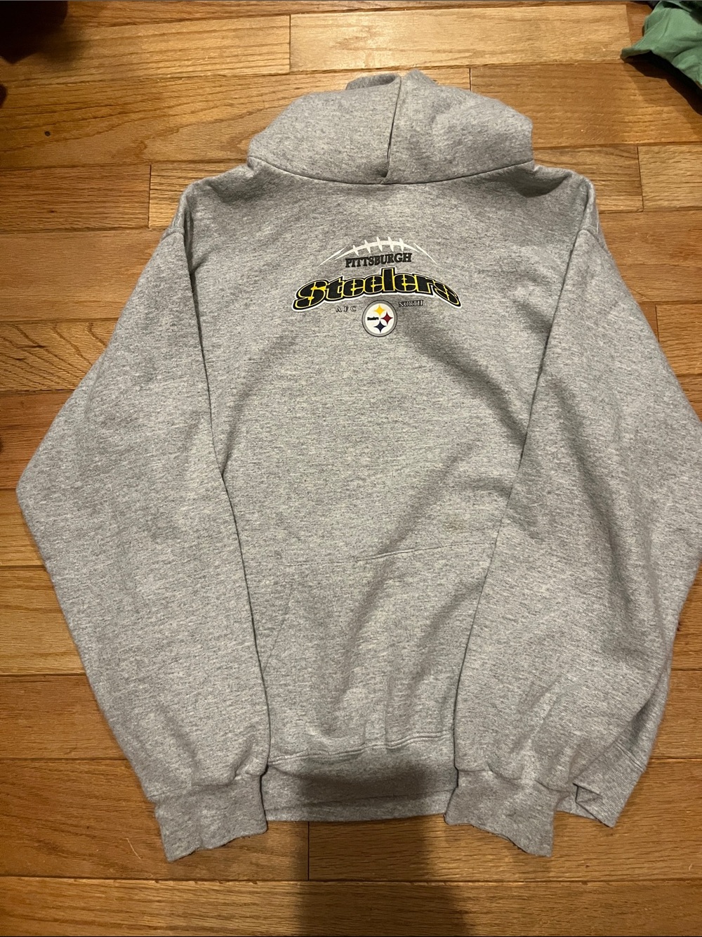 NFL Pittsburgh Steelers Gray Logo Hooded Sweatshirt